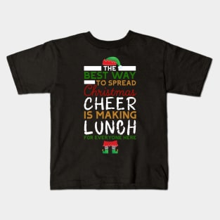 Lunch Lady Christmas Cheer Shirt Kids T-Shirt